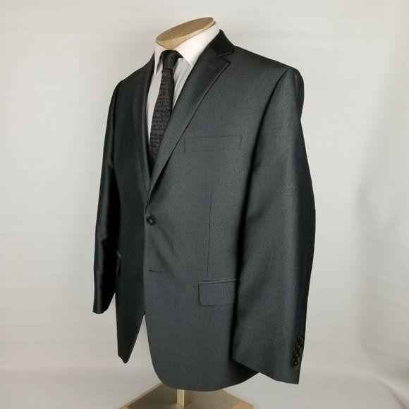 Calvin Klein Mens Sport Coat 42S Gray Blazer - Picture 3 of 12
